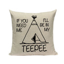 Axyaa Spring Letter Pillow Cover - Black & White Decorative Cushion