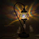 Axyaa Vintage Turkish Mosaic Glass Table Lamp Bedside Bed Light