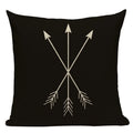 Axyaa Geometric Linen Cushion Cover 45x45cm - High Quality Decor Pillow