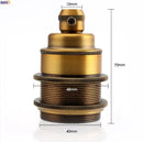 Axyaa Vintage E27 Lamp Holder with LED Light Bulb Compatibility