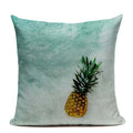 Colorful Pineapple Ananas Decor Cushion Cover by Axyaa - Modern Tropical Print