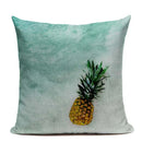 Colorful Pineapple Ananas Decor Cushion Cover by Axyaa - Modern Tropical Print