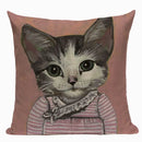 Axyaa Meow Star Cat Cushion Cover 45x45cm - Cute Cartoon Animal Design