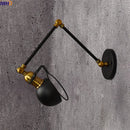 Axyaa Loft Retro LED Wall Lamp Swing Arm Industrial Sconce Luminaire