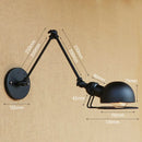 Axyaa Industrial Vintage Swing Arm Wall Sconce