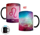 Axyaa Aquarius Constellations Ceramic Coffee Mug: Heat Sensitive Color Changing Magic Tea Cup
