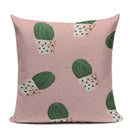 Axyaa Yellow Cactus Watercolor Cushion Cover Farmhouse Decor Pillowcase