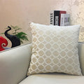 Axyaa Circle Chenille Flocking Pillow Case 45x45cm - Grey Yellow Purple Red Green Coffee