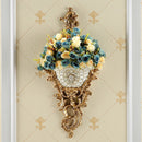 Axyaa Diamond Resin Vase Wall Hanging for Elegant Home Decor