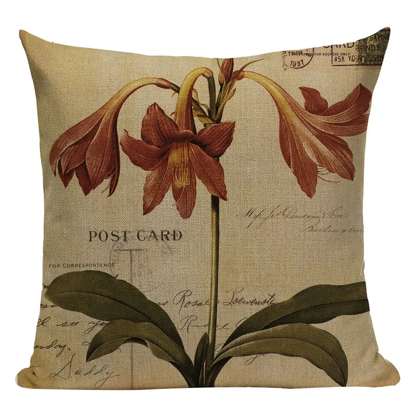 Axyaa Nordic Animal Plant Decorative Pillow Case Covers for Sofa