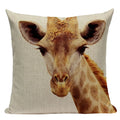 Axyaa Animal Series Cushion Cover: Tiger Elephant Monkey Pillow Cover Home Decor