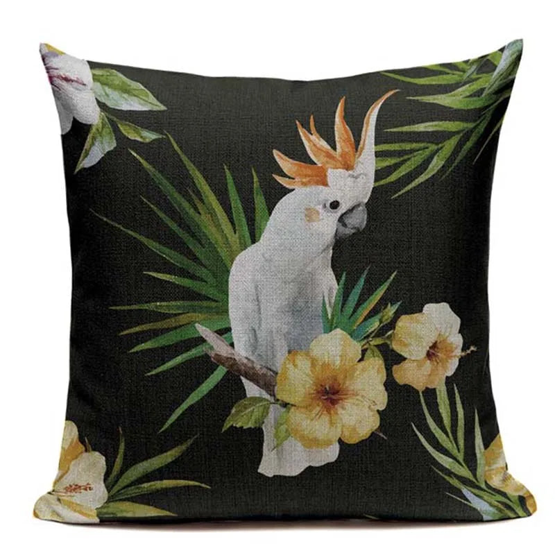 Axyaa Tropical Plant Banana Leaf Throw Pillow Cover for High Quality Home Decor