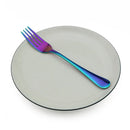 Axyaa Rainbow Flatware Set of 4 Long Handle Dinner Forks