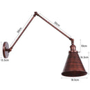 Axyaa Antique Adjustable Iron Loft Wall Sconce LED Industrial Wall Lights