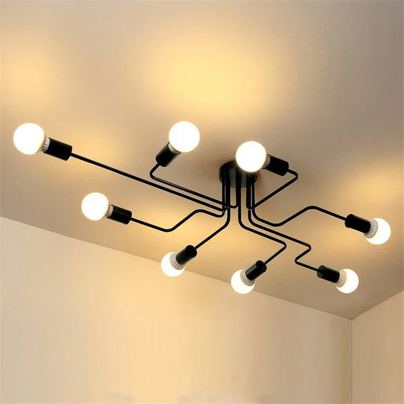 Axyaa Retro Industrial Wrought Iron Ceiling Light for Home Kitchen Cafe Bar Dinning