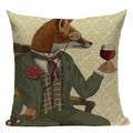 Axyaa Nordic Dog Lion Bunny Home Decor Pillow Case Sofa Cover 45x45cm Square