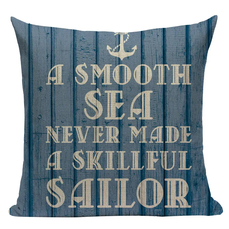 Axyaa Ocean Decor Throw Pillow Cover for Home & Office Furniture