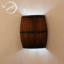 Axyaa Vintage Barrel Wall Lamp with LED for Home and Commercial Spaces