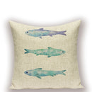 Axyaa Nordic Fish Cushion Covers – High Quality Decorative Pillows