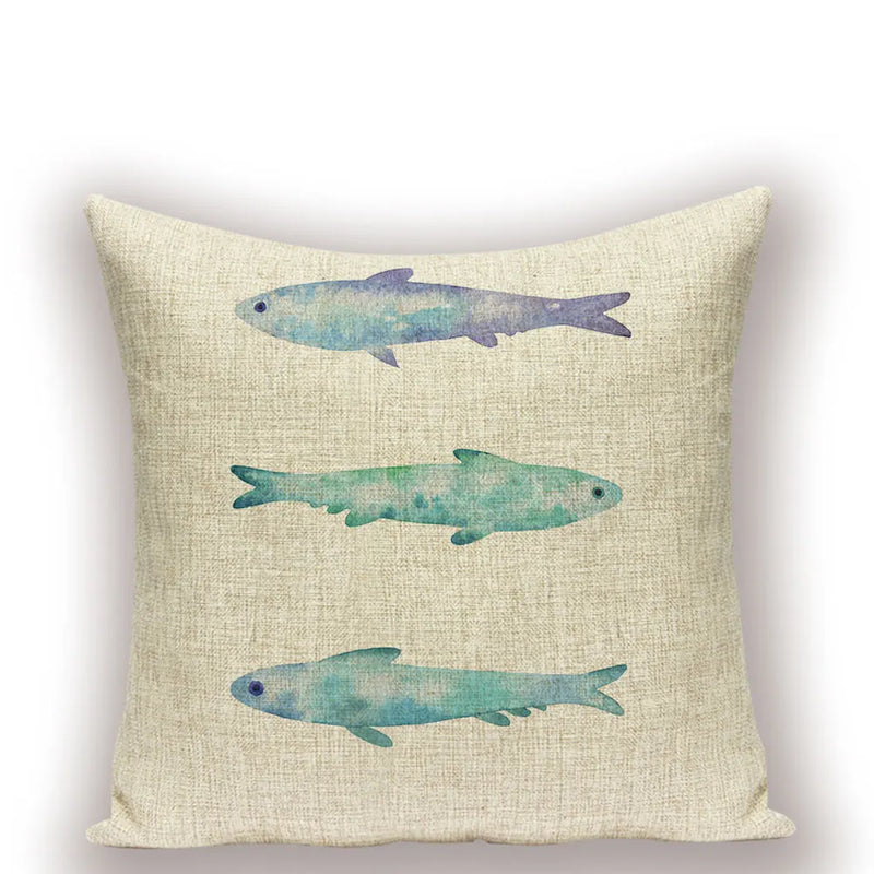 Axyaa Nordic Fish Cushion Covers – High Quality Decorative Pillows