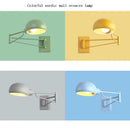 Axyaa Modern Metal Wall Lamp with Scalable Long Arm for Bedside, Work, and Reading