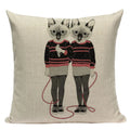 Axyaa Cute Animal Cartoon Home Decor Cushions - Golden Retriever & Koala Pillows