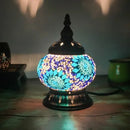 Axyaa Turkish Mosaic Table Lamp - Handcrafted Vintage Glass Art Deco Bedside Light