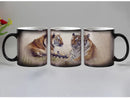 Axyaa Tiger Magic Coffee Mug, Color Changing Tea Cup, Novelty Gift, Funny Animal Design