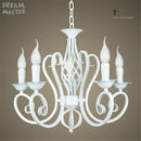 Axyaa Nordic Wrough Iron Chandelier for Living Room Bedroom Foyer Lighting