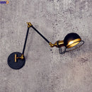 Axyaa Loft Retro LED Wall Lamp Swing Arm Industrial Sconce Luminaire