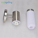 Axyaa Stainless Steel Outdoor LED Wall Light with Milky Lampshade