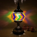 Axyaa Mediterranean Style Glass Mosaic Table Lamp