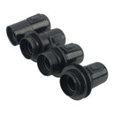 Axyaa E27 Socket Lamp Base with Switch - Black Bulb Holder Socket