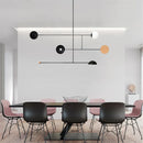 Axyaa Geometric Lines LED Pendant Light for Modern Living Room and Bar