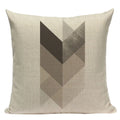 Axyaa Striped Geometric Cushion Cover 45x45cm in Black, Blue