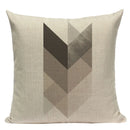 Axyaa Striped Geometric Cushion Cover 45x45cm in Black, Blue