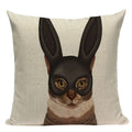 Axyaa Nordic Dog Lion Bunny Home Decor Pillow Case Sofa Cover 45x45cm Square