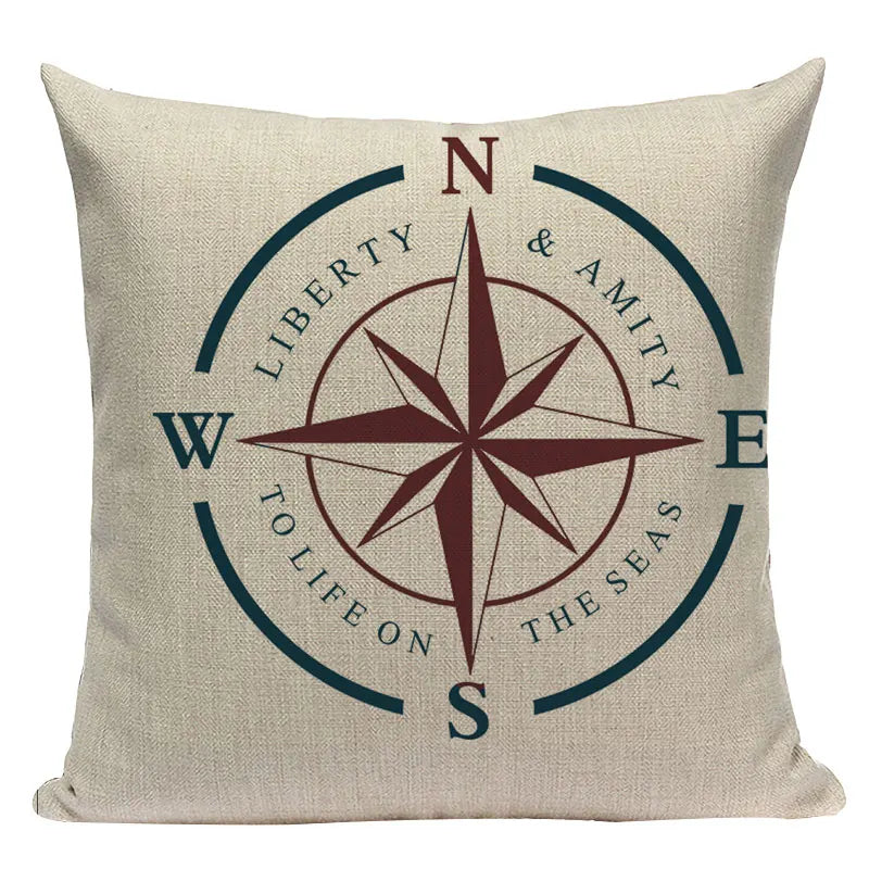 Axyaa Ocean Decor Throw Pillow Cover for Home & Office Furniture