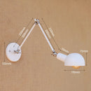 Axyaa Vintage LED Wall Light Swing Arm Wall Lamp Industrial Style