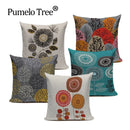 Axyaa Cartoon Plant Sofa Pillowcase - Multicolor Home Decoration