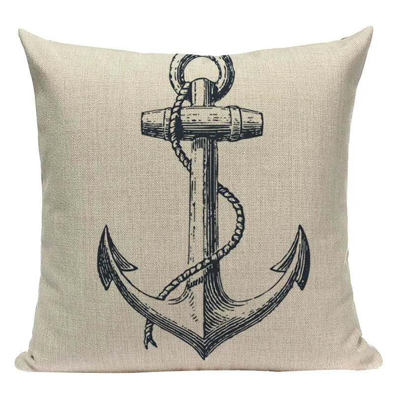 Axyaa Ocean Decor Throw Pillow Cover for Home & Office Furniture