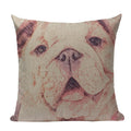 Axyaa Cute Dog Pillow Cases Cartoon Animal Decorative Pillows for Couch