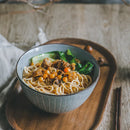 Axya Ceramic Ramen Noodle Bowl - Japanese Style Retro Pigmented Big Bowl