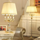 Axyaa Crystal Table Lamp - Elegant Home Decor Lighting for Bedroom or Living Room