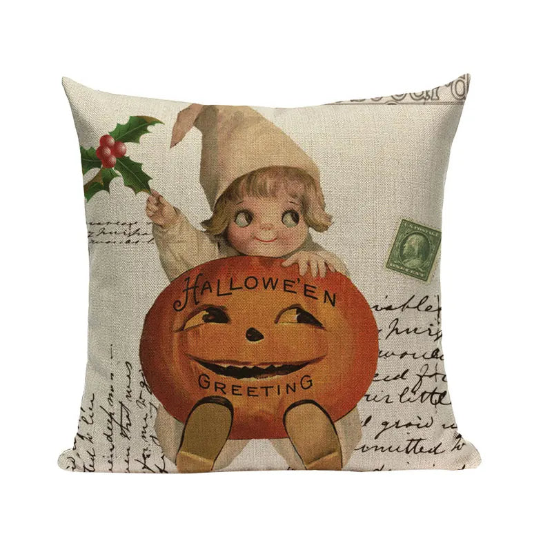 Halloween Skull Masquerade Cushion Cover - Axyaa Branded Decorative Throw Pillow Cover