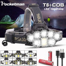 Axya Super Bright Rechargeable LED Headlamp with 18650 Battery