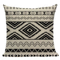 Axyaa Boho Plaid Stripes Pillow Cover 45x45cm Sofa Chair Custom Print Square
