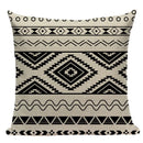Axyaa Boho Plaid Stripes Pillow Cover 45x45cm Sofa Chair Custom Print Square
