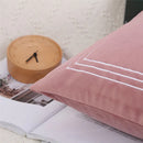 Axyaa Velvet Embroidery Cushion Cover | Home Decor Pillow Case 45x45cm