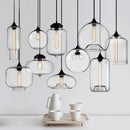 Axyaa Glass Bowl Pendant Lights, Modern Colorful E27 Hanging Lamps for Home and Hospitality